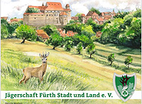 Bild: Flyer zum Treffen der Mittelfränkischen Jagdhornbläser, Ausschnitt
